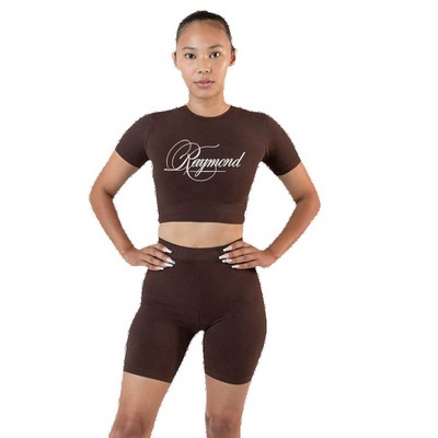 Cotton Spandex Crew Crop Top