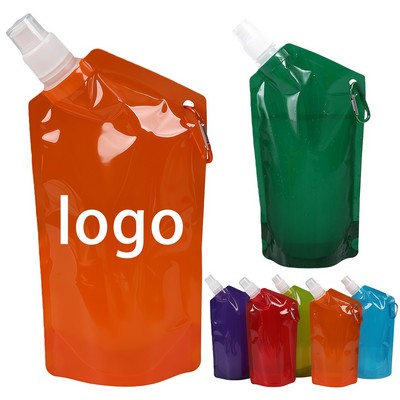24 Oz PE Collapsible Sports Water Bottle