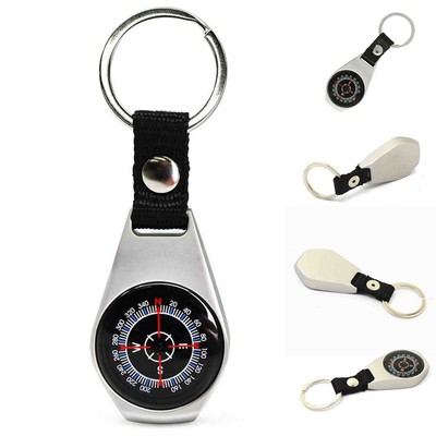 Key Ring Military Survival Magnetic Mini Metal Compass