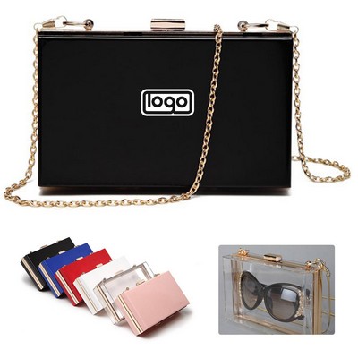 Acrylic Square Crossbody Bag