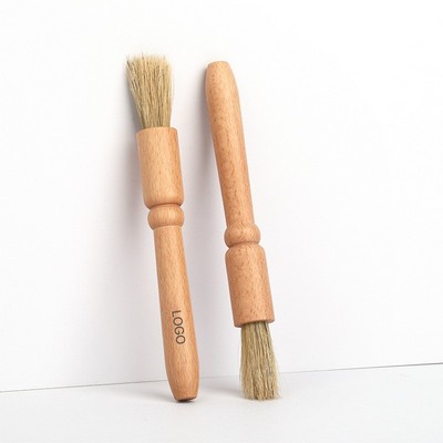 Coffee Machine Cleaning Brush Portable Beech Wood Boar Bristle Kitchen Grinder Brush