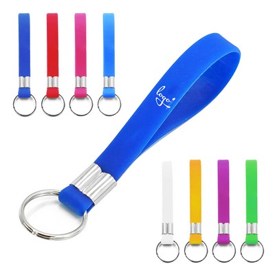 Silicone Wristband Keyring