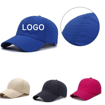 Polyester Quick Drying Baseball Caps