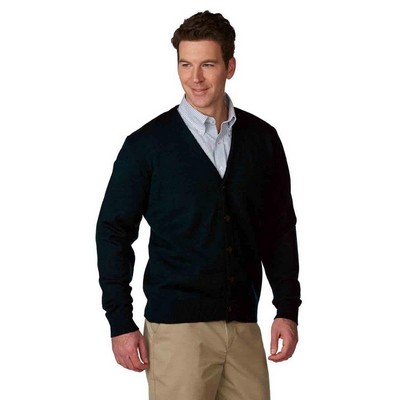 A+ Uniforms - Unisex Jersey Knit 5-Button V-Neck Cardigan Sweater