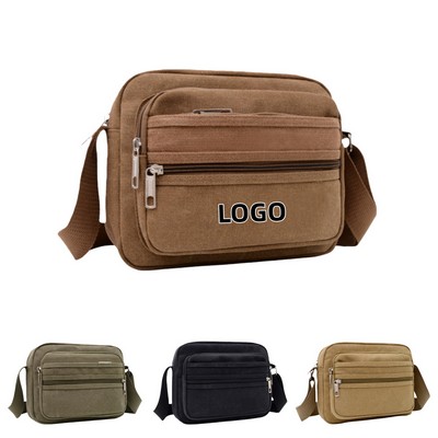 Vintage Canvas Messenger Bag