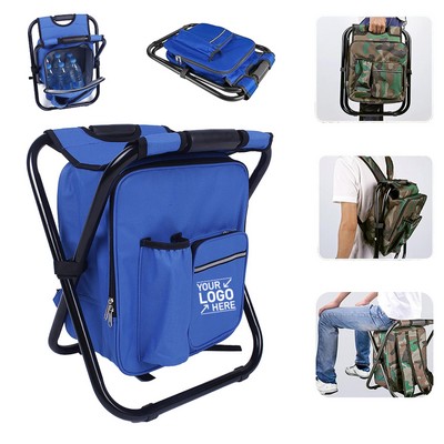 Folding Chair With Can Cooler Bag