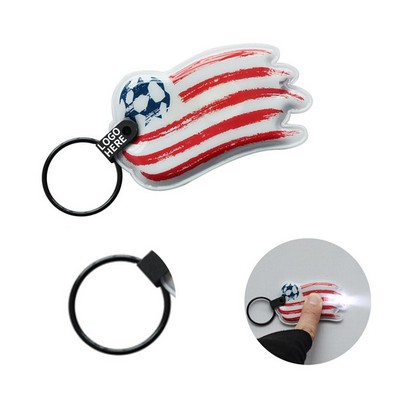 Personalized Emblem PVC LED Keychain
