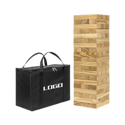 Wooden Stacking Puzzle Kit with Polyester Bag