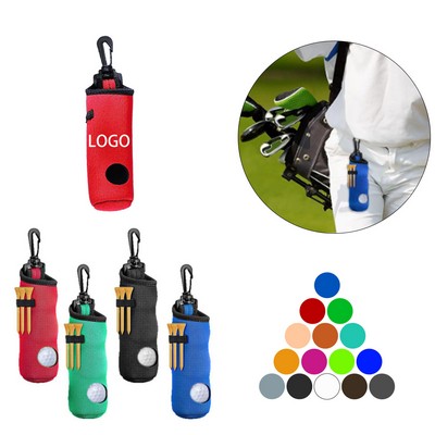 Neoprene Pouch Golf Ball Carry Bag