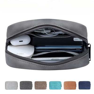 Travel Leather Electronic Bag