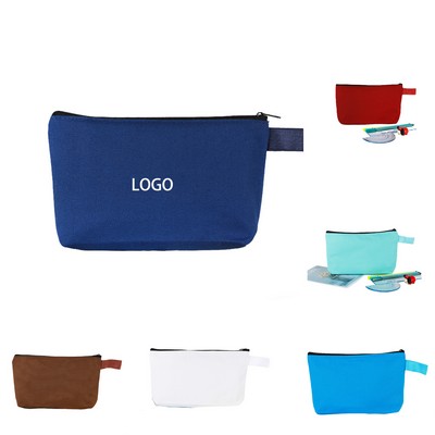 Multipurpose Canvas Zippered Pouch