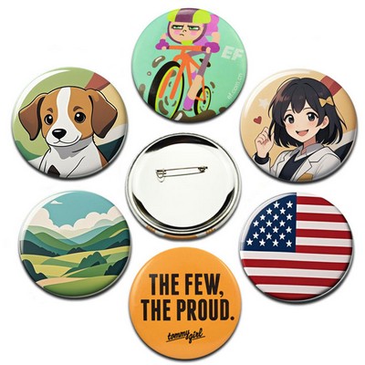 Custom Pinback Tin Badge