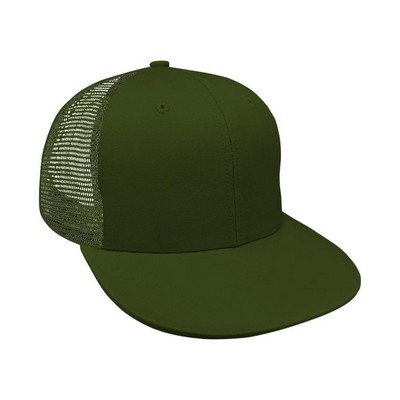 Union/USA Made Solid Brushed/Mesh Back Snapback Prostyle