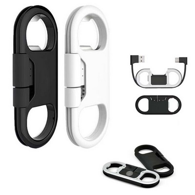 Charging Cable With Keychain Bottle Opener
