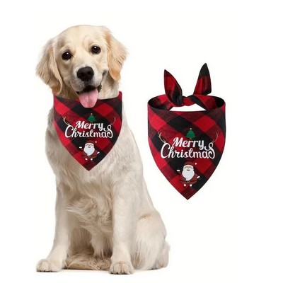 Eco-Friendly Printed Pet Drool Scarves