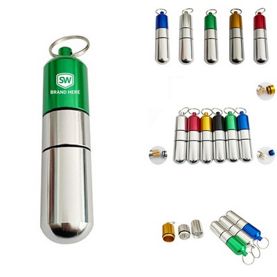 Portable Extended Alloy Pill Case