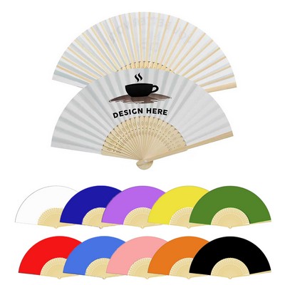 Full-color Bamboo Folding Hand Fan