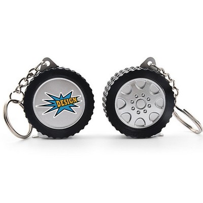 Rubberized Tire Shape Mini Tape Measure