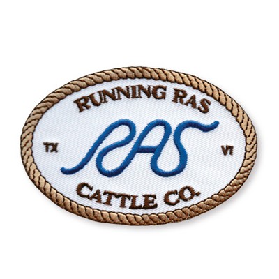 Embroidered Patches with 75% Coverage (3")