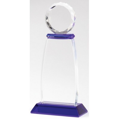 Infinity Crest Crystal Award, 9 1/2"H