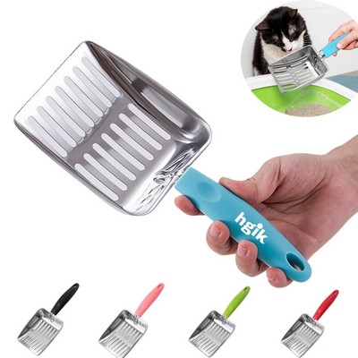 Stainless Steel Metal Cat Litter Scoop