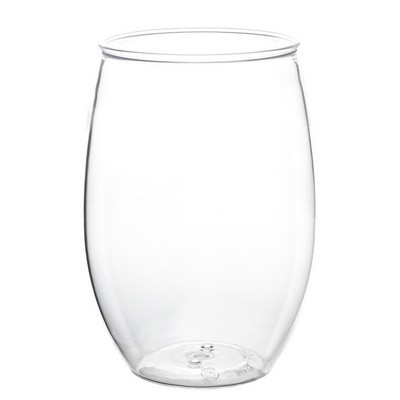 16 Oz. PET Plastic Stemless Full Rim Wine Tumbler