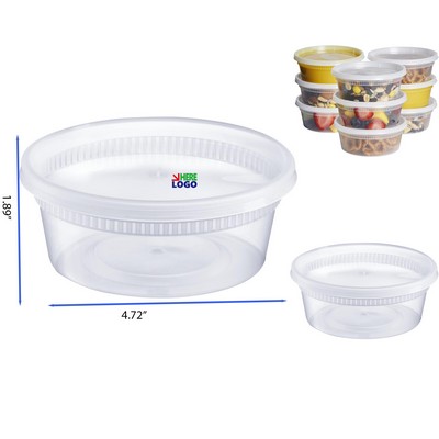 8 Ounce Plastic Disposable Food Container