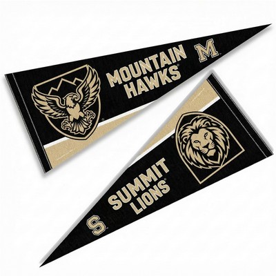 Promotional 5x12 Felt Logo Pennant