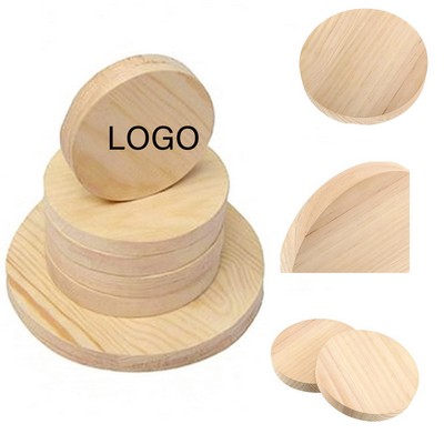 Custom Round Natural Wood Coin Chip Token