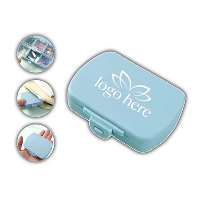 Portable Pill Organizer with Separate Compartments(Ocean)