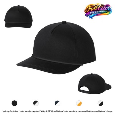 Port Authority® Snapback Five-Panel Rope Cap