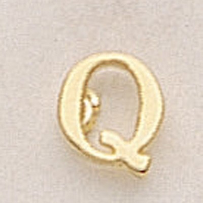 Letter Q Marken Design Cast Lapel Pin (3/8")