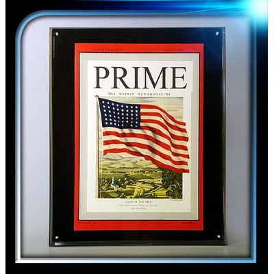 Black Background Acrylic Entrapment Plaque (10 1/2"x13"x3/8")