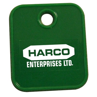 Rectangle Key Tag / Token with 1 Color Imprint