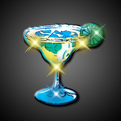 Margarita Blinky Lights Flashing Pin - BLANK
