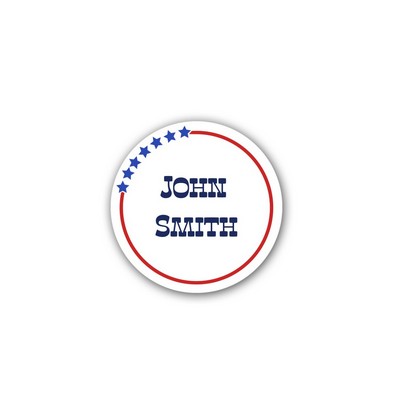 Full Color Name Badge w/ Personalization (1.5") Circle