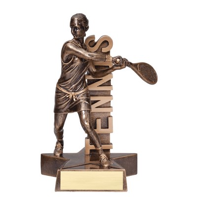 Tennis, Female Billboard Resins - 8-1/2"
