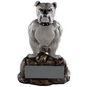 Bulldog Mascot Trophy w/o Plate