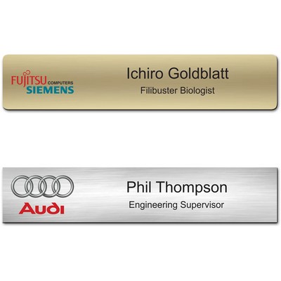Zeus Metallic Desk & Wall Name Plate (2"x10")