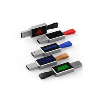 8GB Santa Fe LED USB Flash Drive