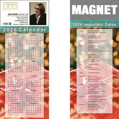 Full Color Calendar Magnet (3 1/2"x8 1/2")