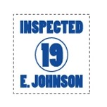 Ultifast™ Permanent Pre-Inked Stamp (¾"x¾")