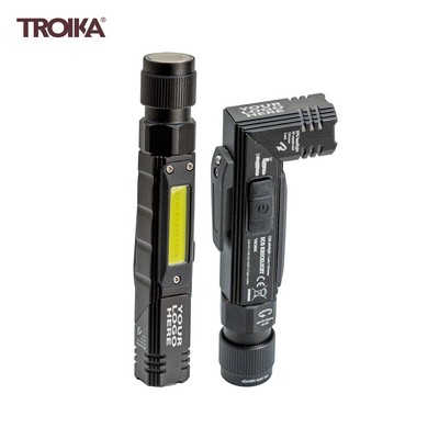 Troika Splashproof LED Aluminum Flashlight with LED Side Light
