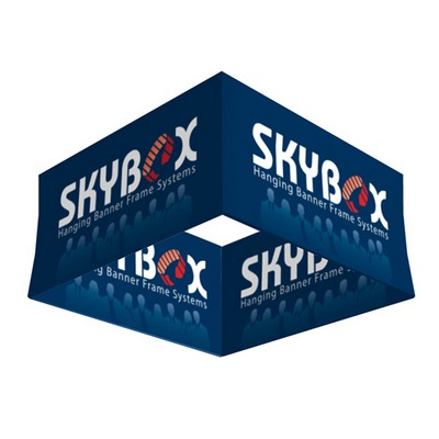 Skybox Hanging Banner Square 10'dia x 36"h -- Inside & Outside Graphic