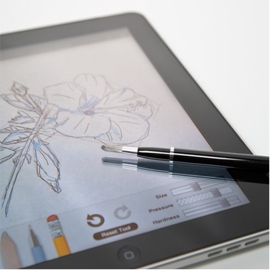 Retractable Multifunctional Stylus Brush & Soft Tip (Laser Engraved)