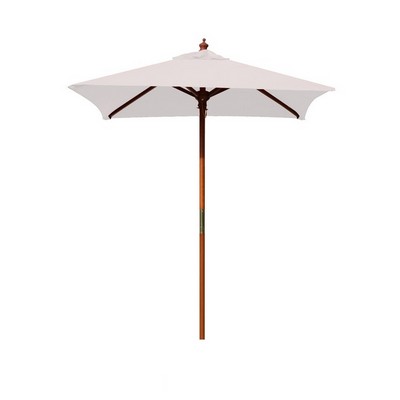 Square Wood Umbrella with 4 Ribs, Blank 4'