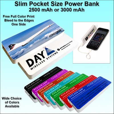 Pocket Size Power Bank 3000 mAh
