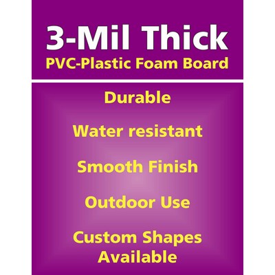 Pvc-8.5X11-Dbl-Plastic 3Mm Foam Board. Full Color