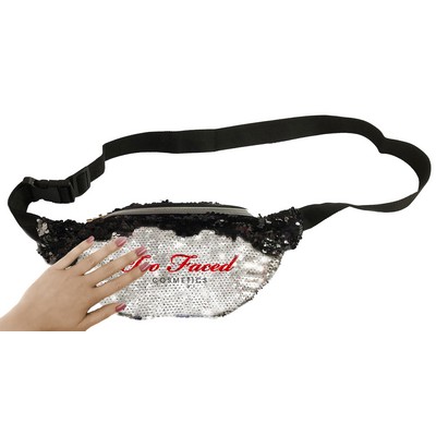 Reverse Sequin Fanny Bag w/Custom Logo