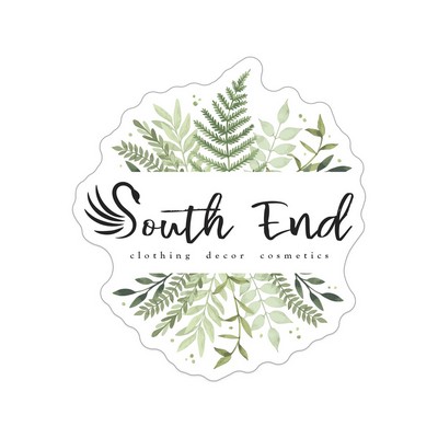 HD Resolution Sticker | Custom | Die Cut Shape | White Static Vinyl | Static Back | 117 - 143 Sq In